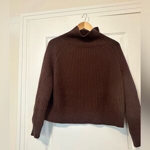 Modern Citizen chocolate brown ribbed sweater